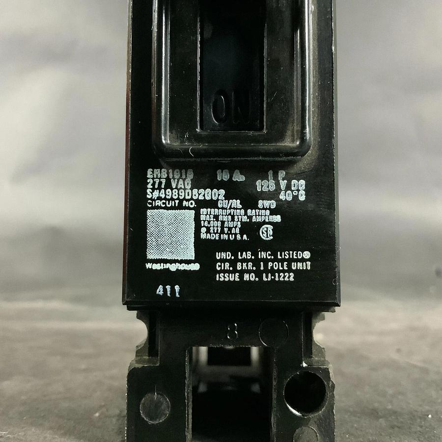 Used WESTINGHOUSE EHB1015 CIRCUIT BREAKER ($20 OBO)