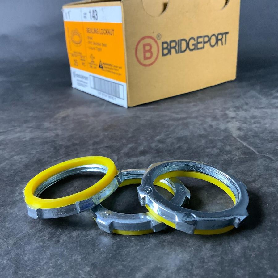 Used BRIDGEPORT 1” 143 SEALING LOCKNUT - SET OF 25 ($45 OBO)