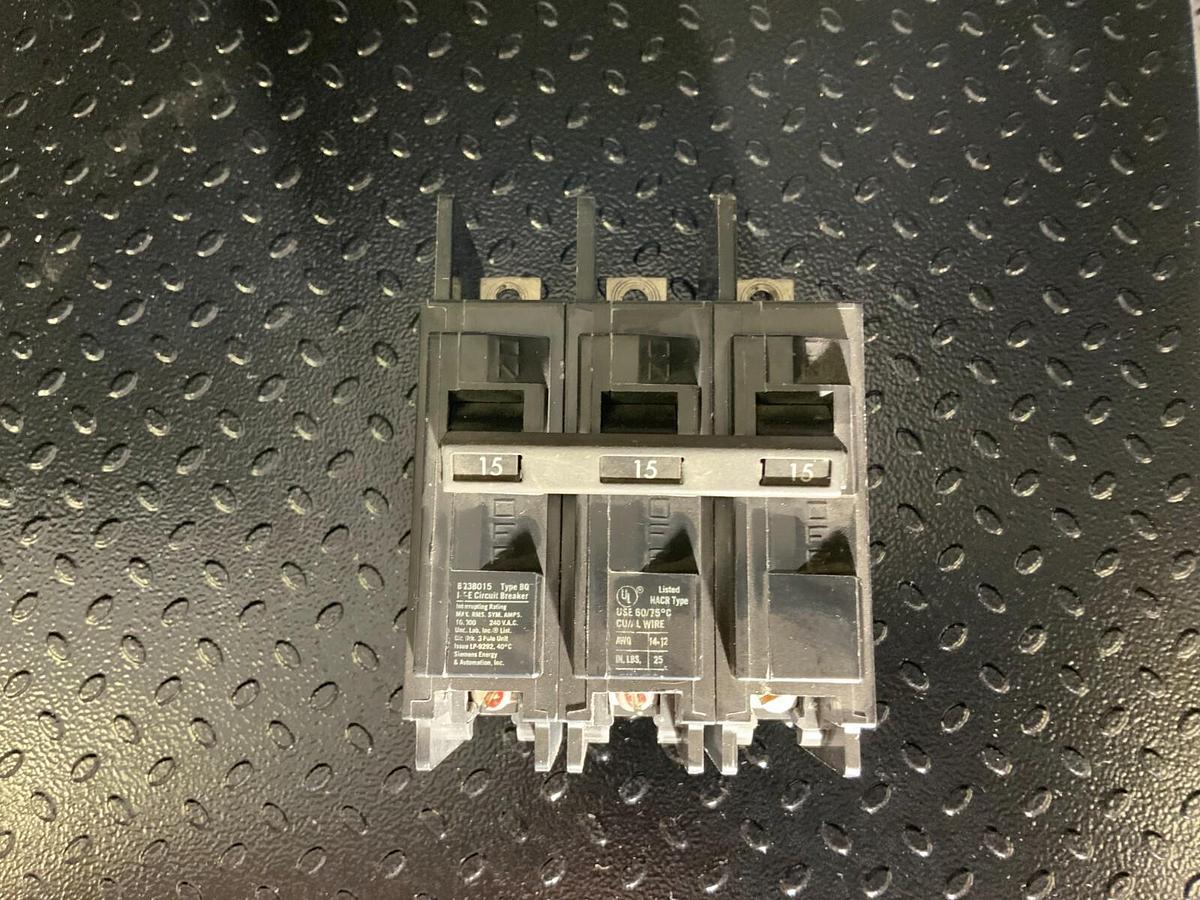Used SIEMENS BQ3B015  ($54.99/EACH OBO)