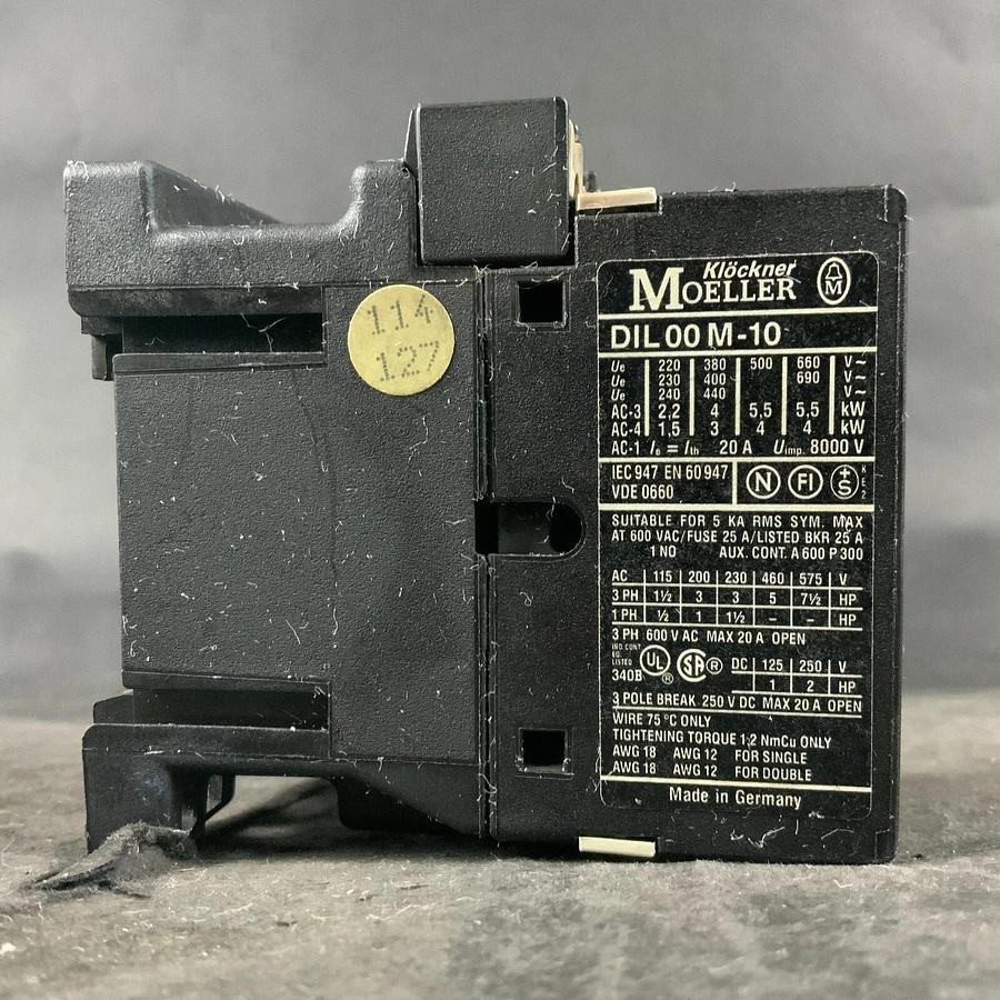Used KLOCKNER MOELLER DIL00M-10 CONTACTOR ($40 OBO)