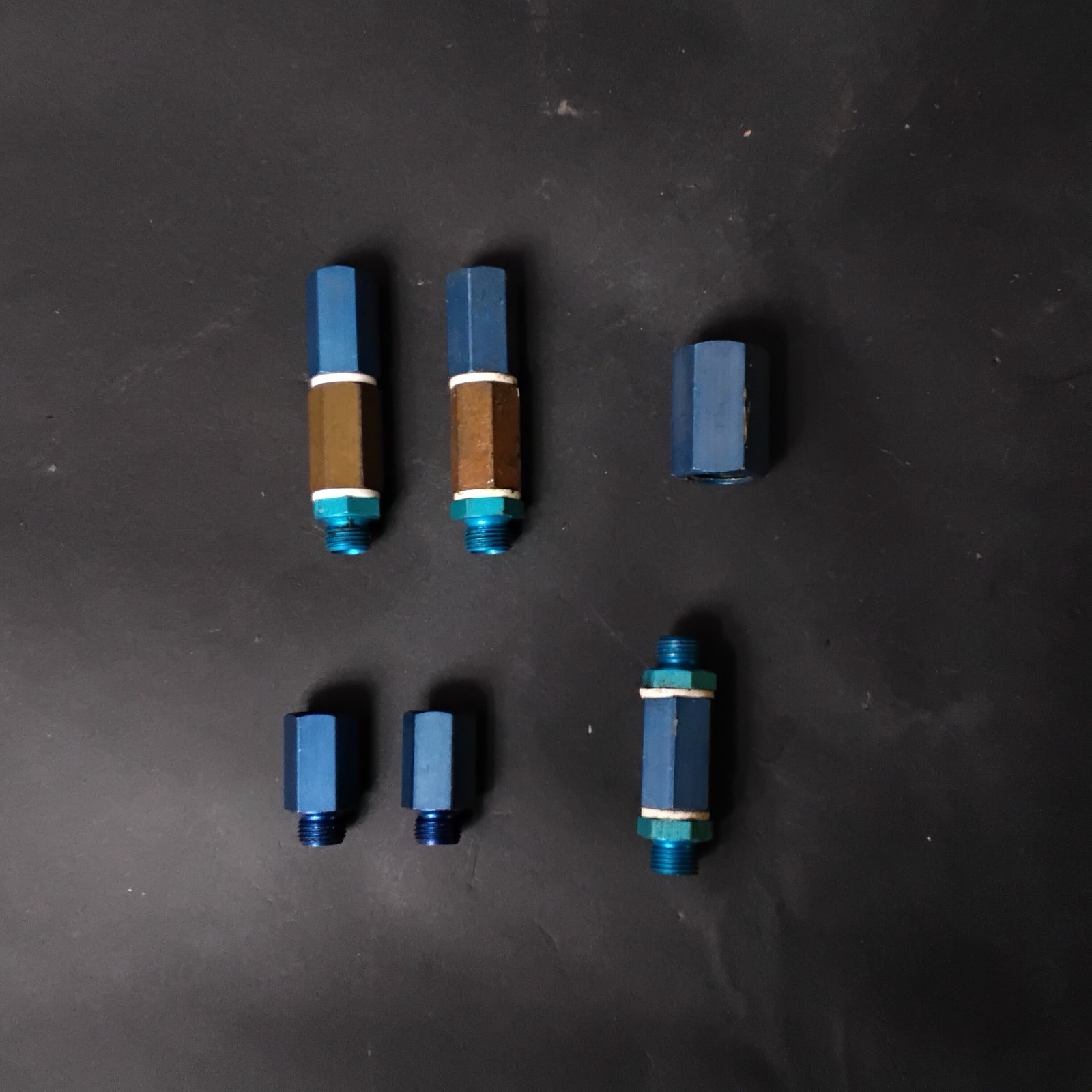 Used FESTO PNEUMATIC MUFFLERS & PLUGS-INDUSTRIAL FITTINGS-MIXED LOT 7 PCS ($12 OBO)