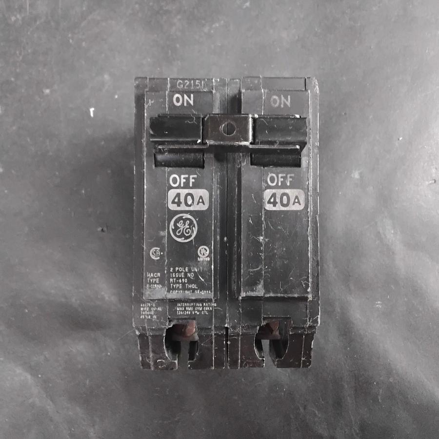 Used GENERAL ELECTRIC THQL2140 CIRCUIT BREAKER ($25 OBO)
