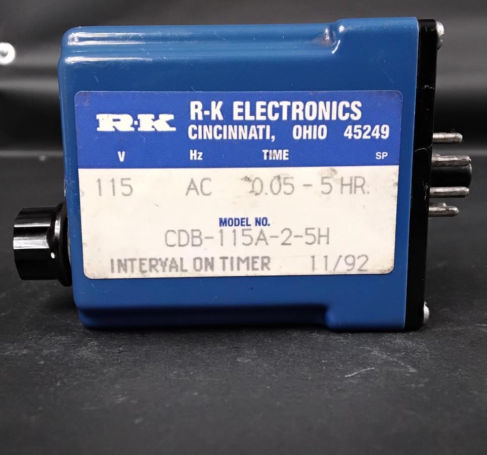 Used R-K ELECTRONICS CDB-115A-2-5H ON DELAY TIMER ($100 OBO)