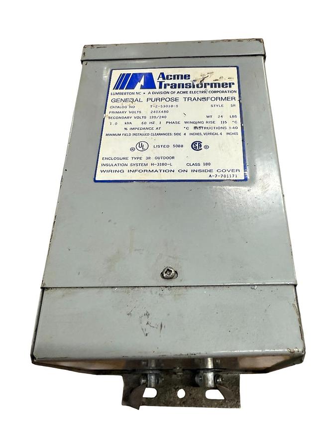 Used Acme Transformer CAT. NO. T-2-53010-S Transformer - 1.0 kVA - ($90 OBO)