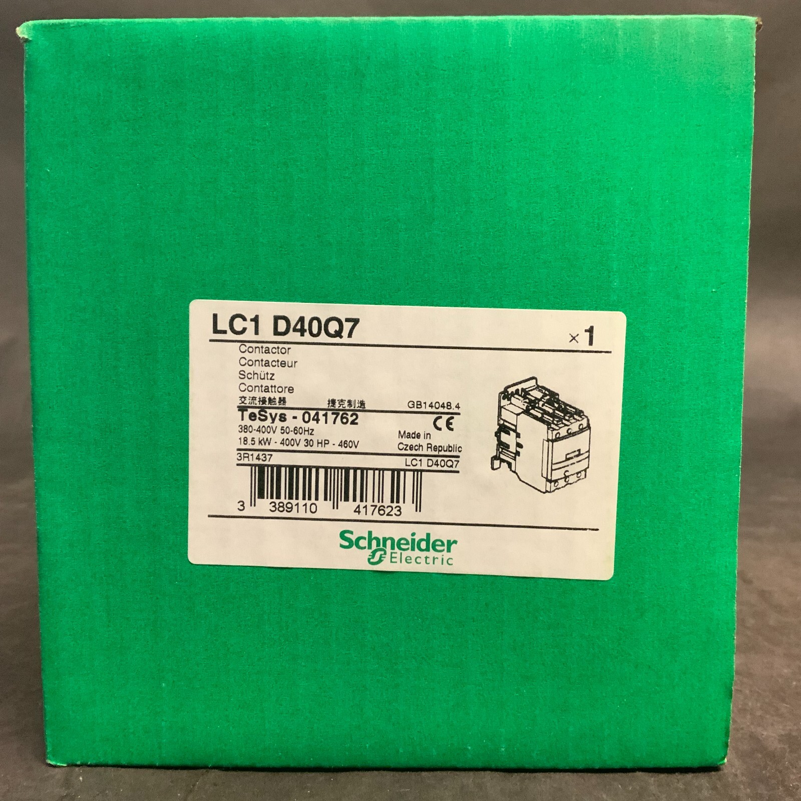 SCHNEIDER ELECTRIC LC1 D40Q7 CONTACTOR ($125 OBO)