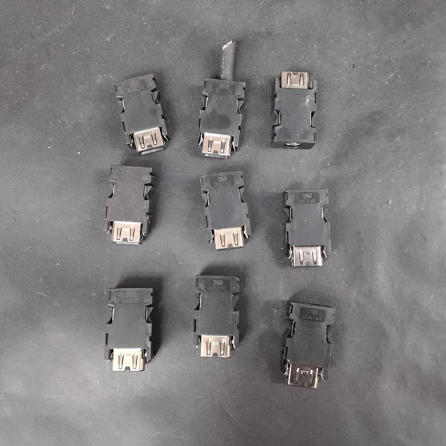 Used 3M 36310-F200-008 CONNECTORS - GROUP OF 9 ($23 OBO)