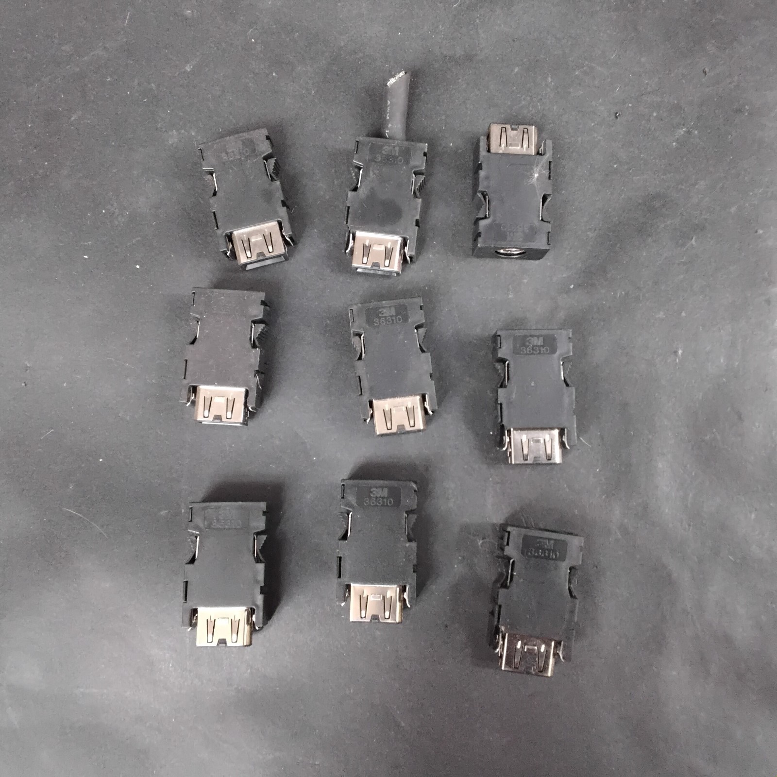 Used 3M 36310-F200-008 CONNECTORS - GROUP OF 9 ($23 OBO)