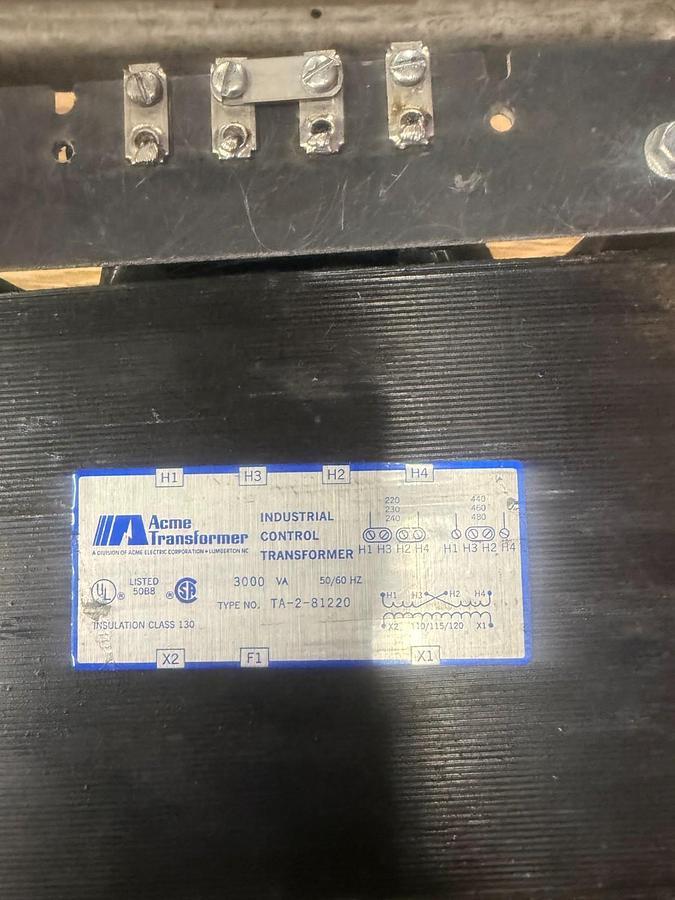 Used ACME TA-2-81220 CONTROL TRANSFORMER ($65 OBO)