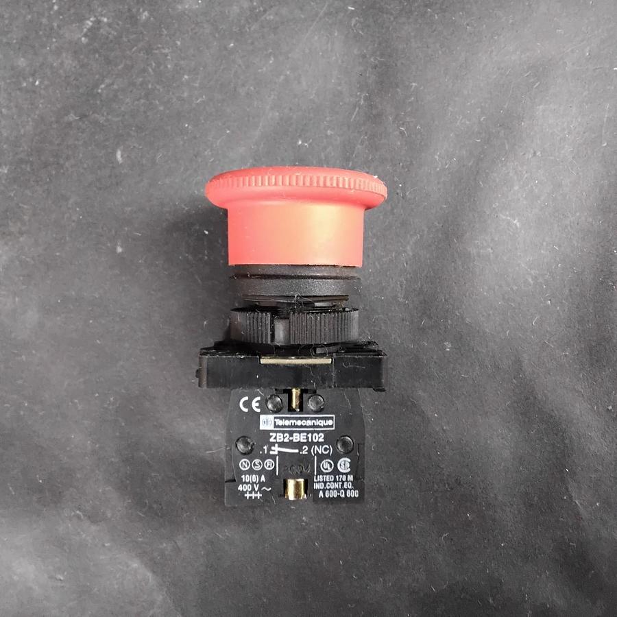 Used TELEMECANIQUE ZB2-BE102 EMERGENCY STOP PUSHBUTTON SWITCH ($12 OBO)