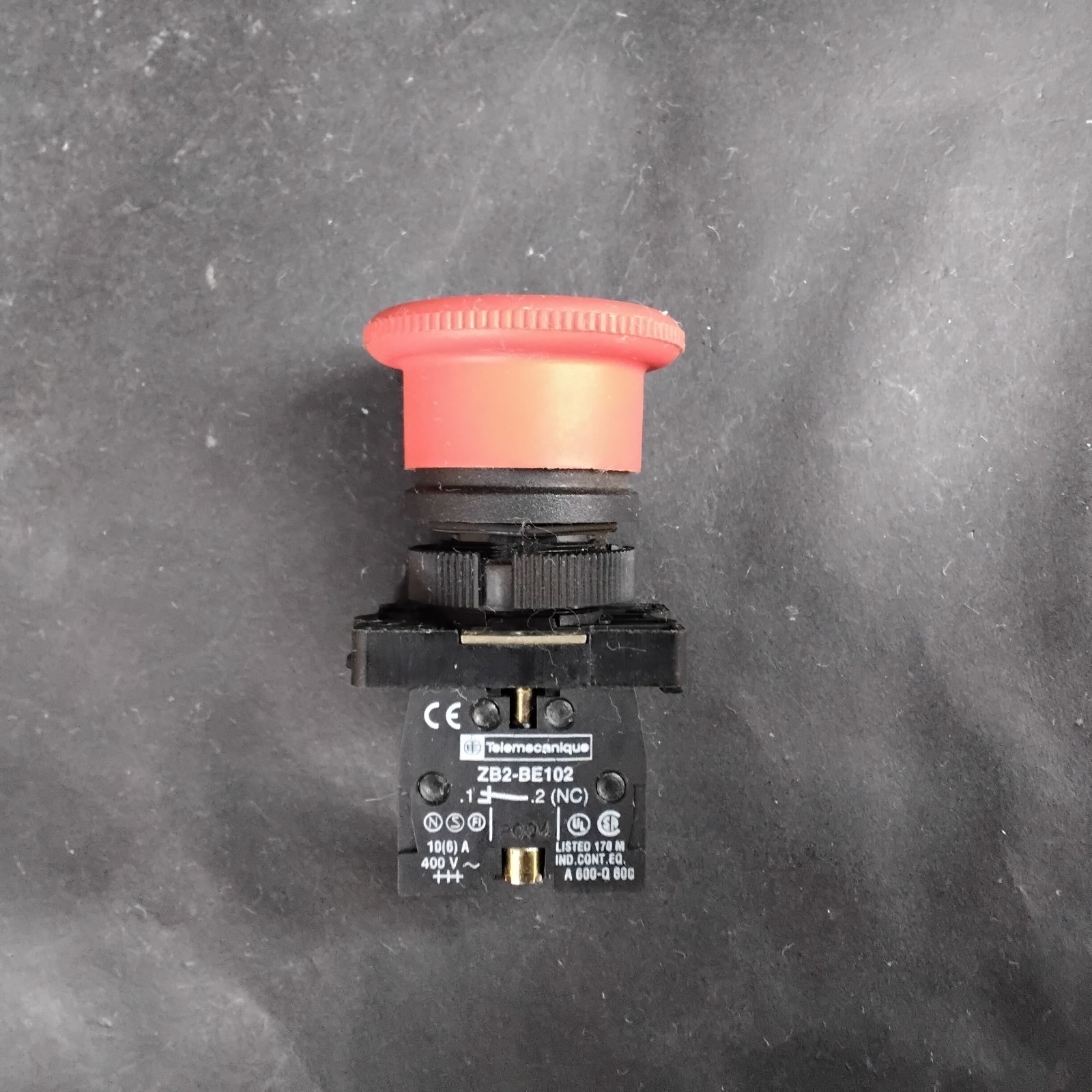 Used TELEMECANIQUE ZB2-BE102 EMERGENCY STOP PUSHBUTTON SWITCH ($12 OBO)