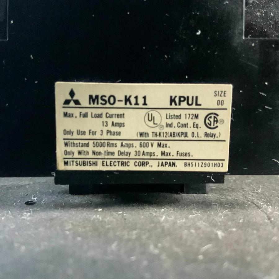 Used MITSUBISHI MSO-K11 UL CONTACTOR - SET OF 3 ($60 OBO)
