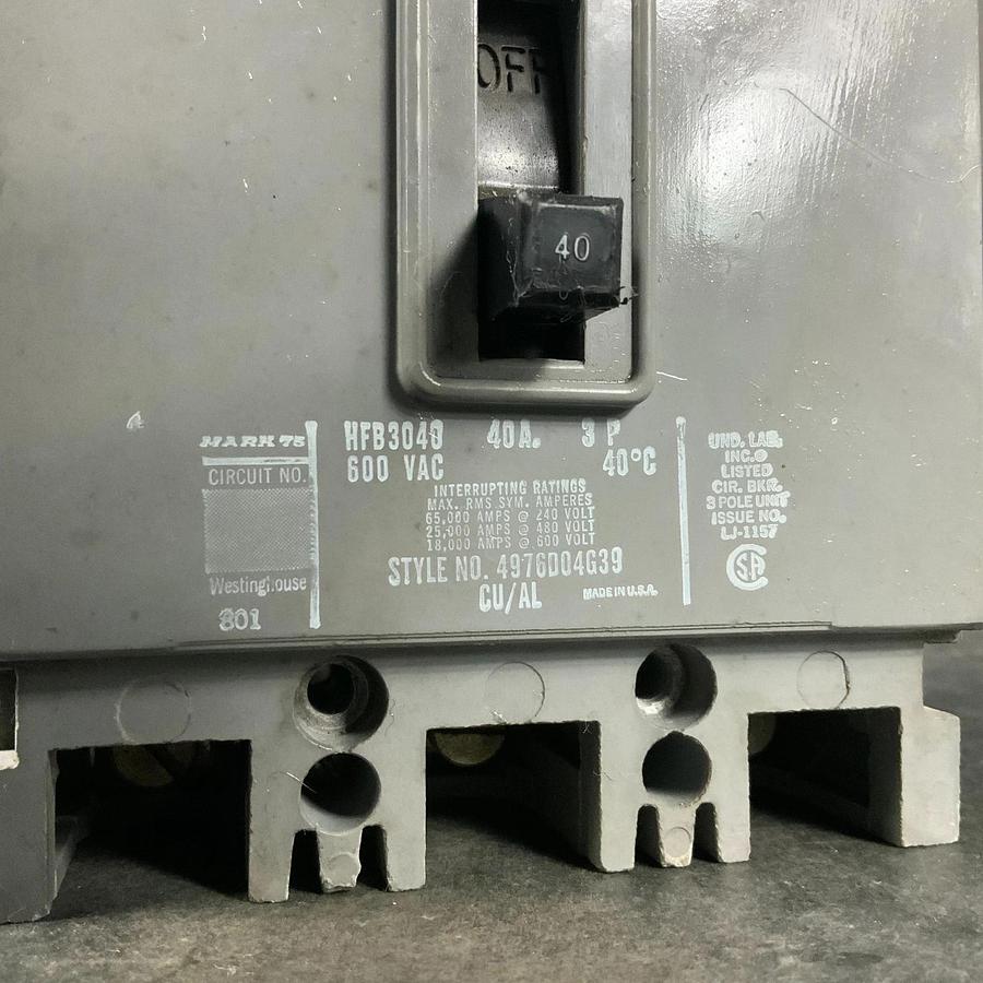 Used WESTINGHOUSE HFB3040 CIRCUIT BREAKER ($40 OBO)