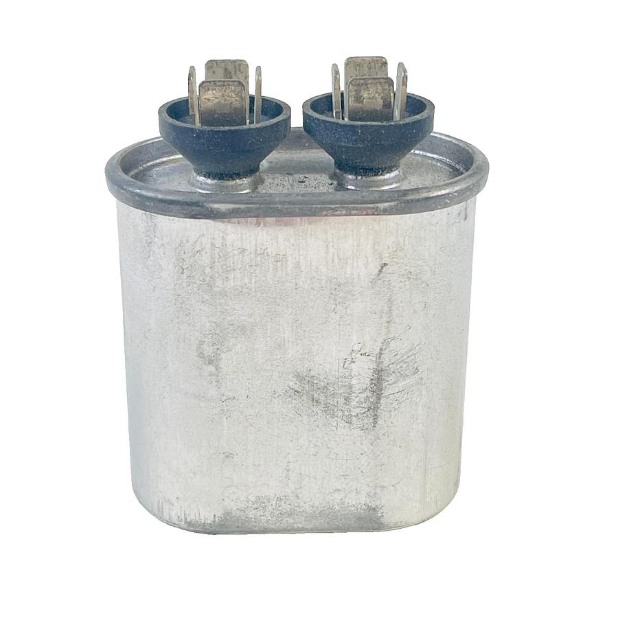 Used GENERAL ELECTRIC 97F5704 MOTOR RUN CAPACITOR 4 MFD 370V OVAL HVAC 50/60HZ