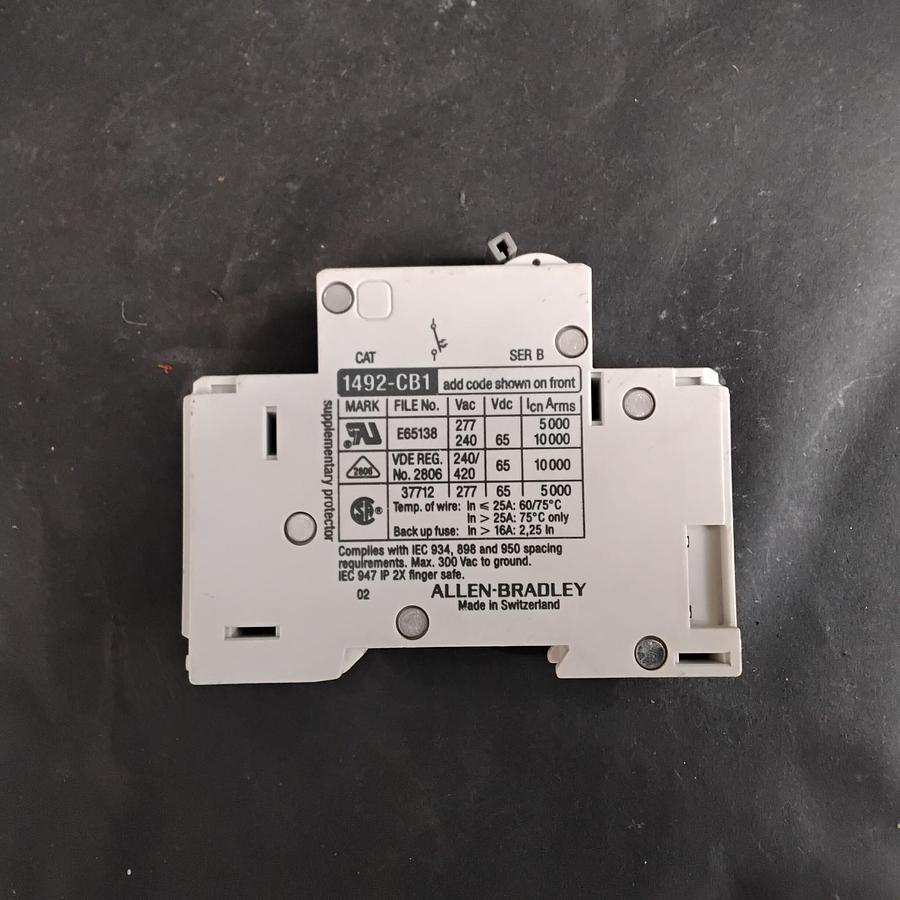 Used ALLEN-BRADLEY 1492-CB1 SER B CIRCUIT BREAKER ($8 OBO)