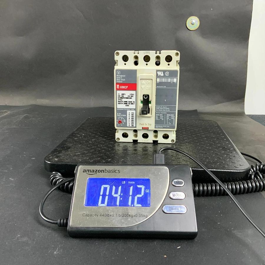 Used WESTINGHOUSE HMCP070M2CS05 SERIES C MOTOR CIRCUIT PROTECTOR ($270 OBO)
