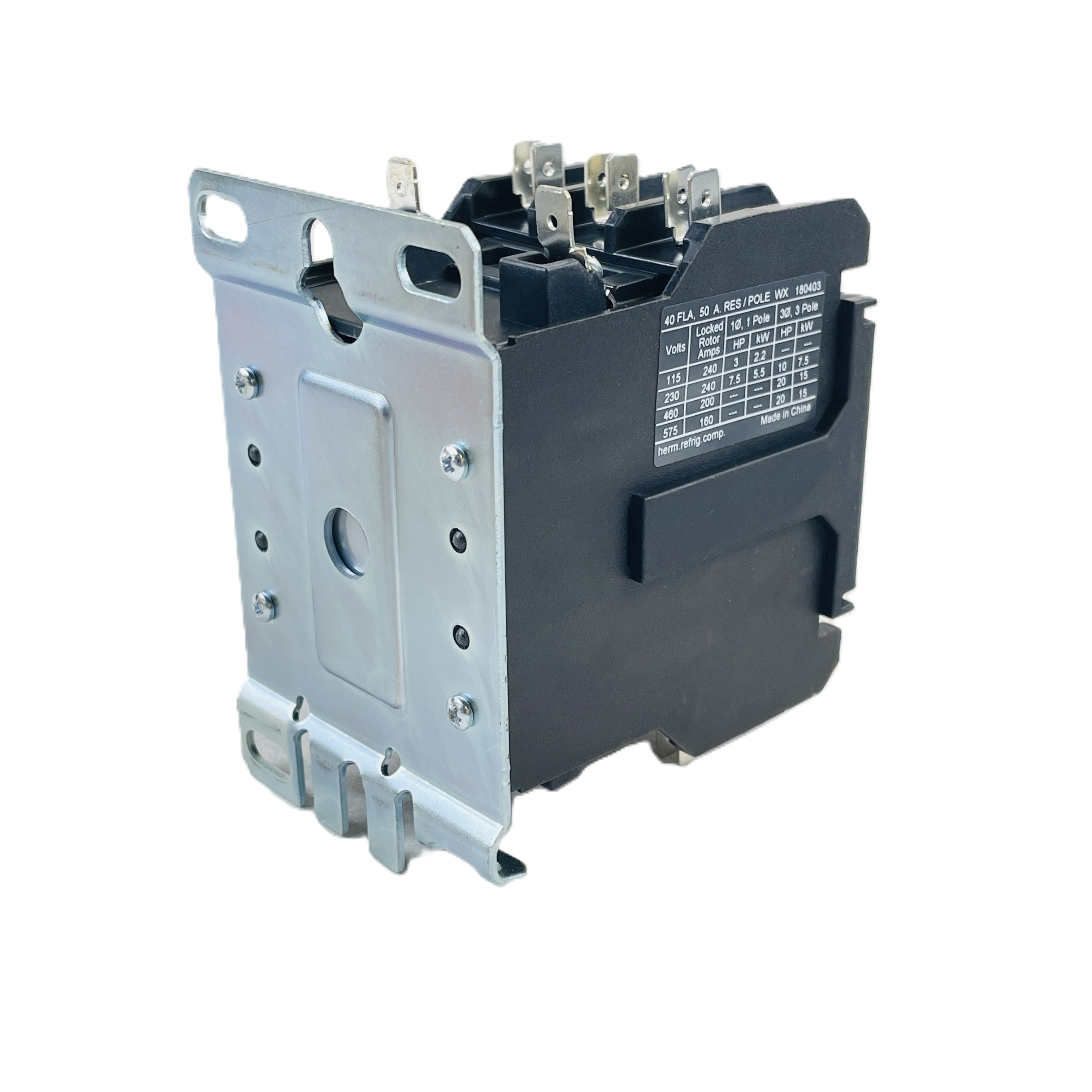 Refurbished EATON C25DNF340T DEFINITE PURPOSE CONTACTOR 3 POLE 40A 24VAC COIL OPEN TYPE