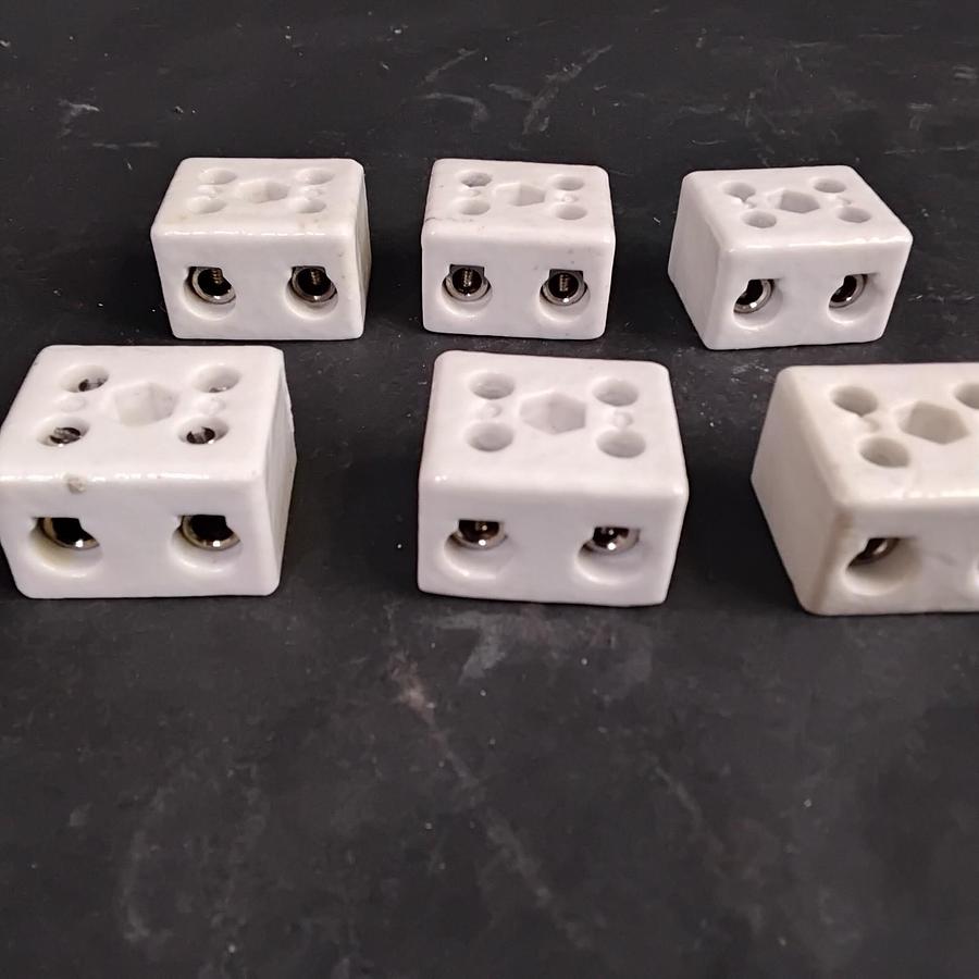 Used JPC 16MM² CERAMIC TERMINAL BLOCK CONNECTORS- LOT OF 6 ($9.50 OBO)