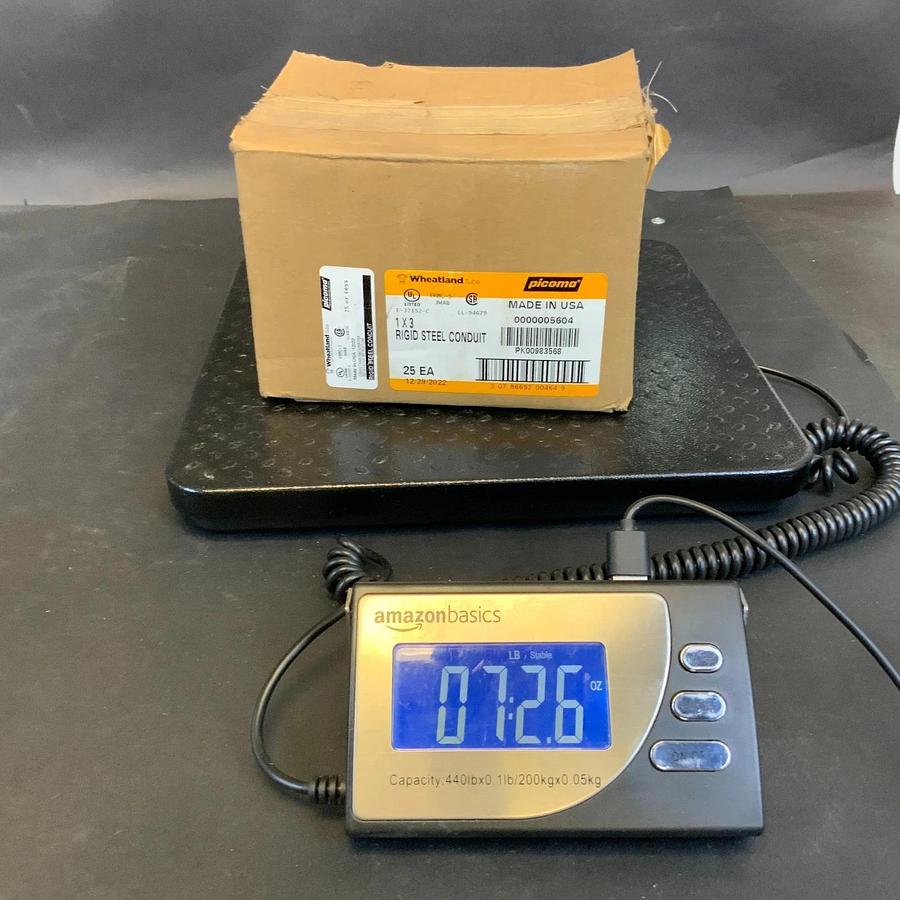 PICOMA WHEATLAND 5604 1X3 RIGID STEEL CONDUIT NIPPLE - BOX OF 25 ($45 OBO)