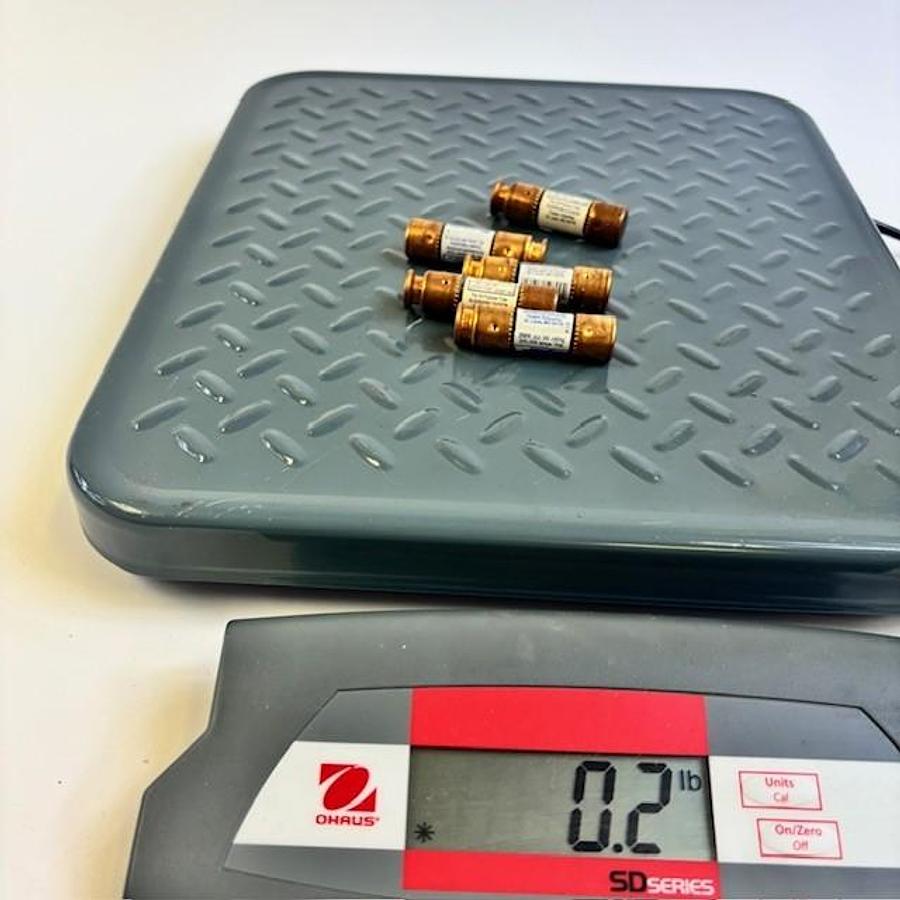 Used BUSSMANN FRN-R-1/10 FUSETRON FUSES - SET OF 5