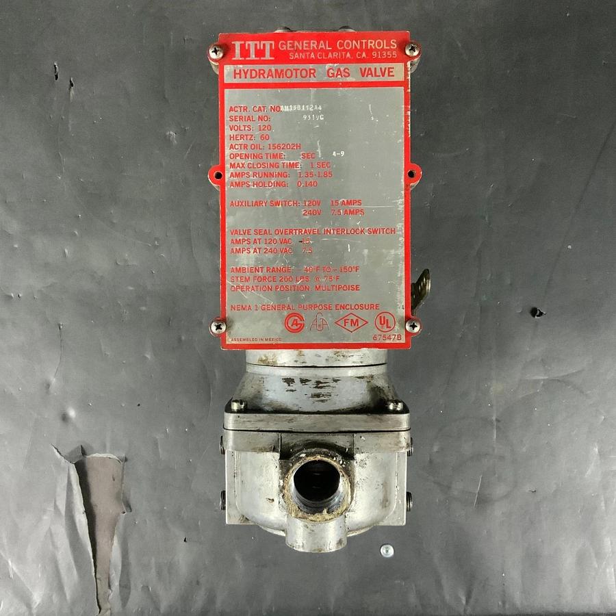 Used ITT AH13B112A4 HYDRAMOTOR GAS VALVE ($250 OBO)