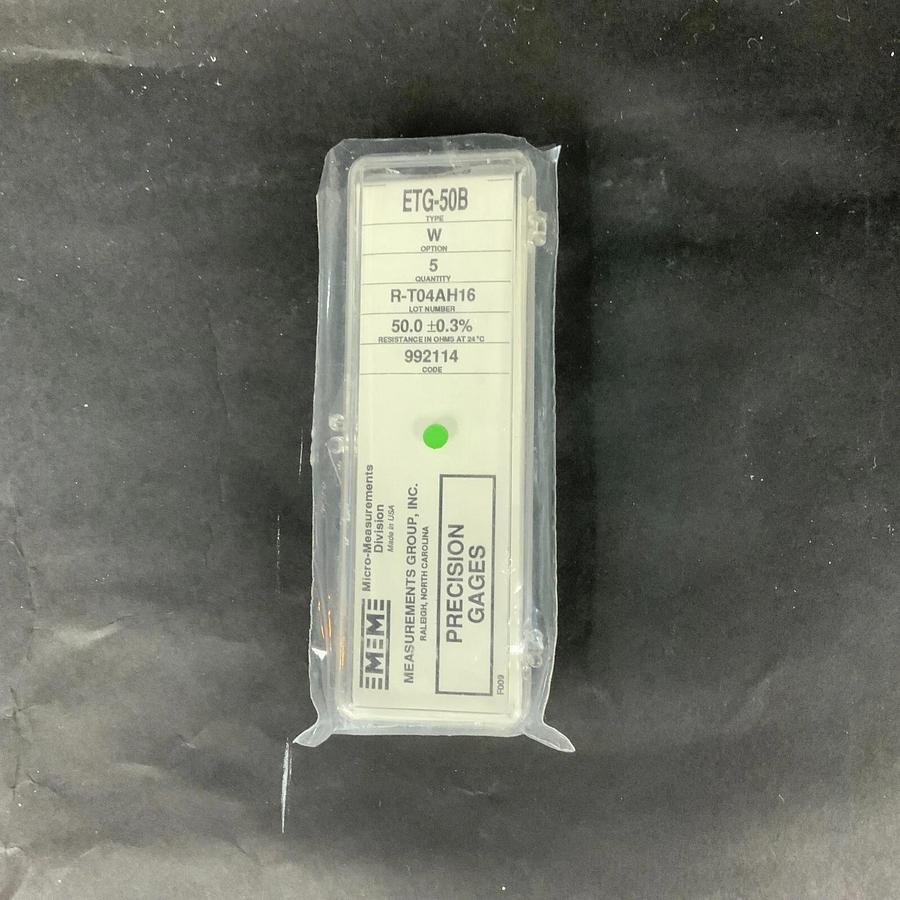MICRO-MEASUREMENTS ETG-50B PRECISION STRAIN GAUGE - BOX OF 5 ($25 OBO)
