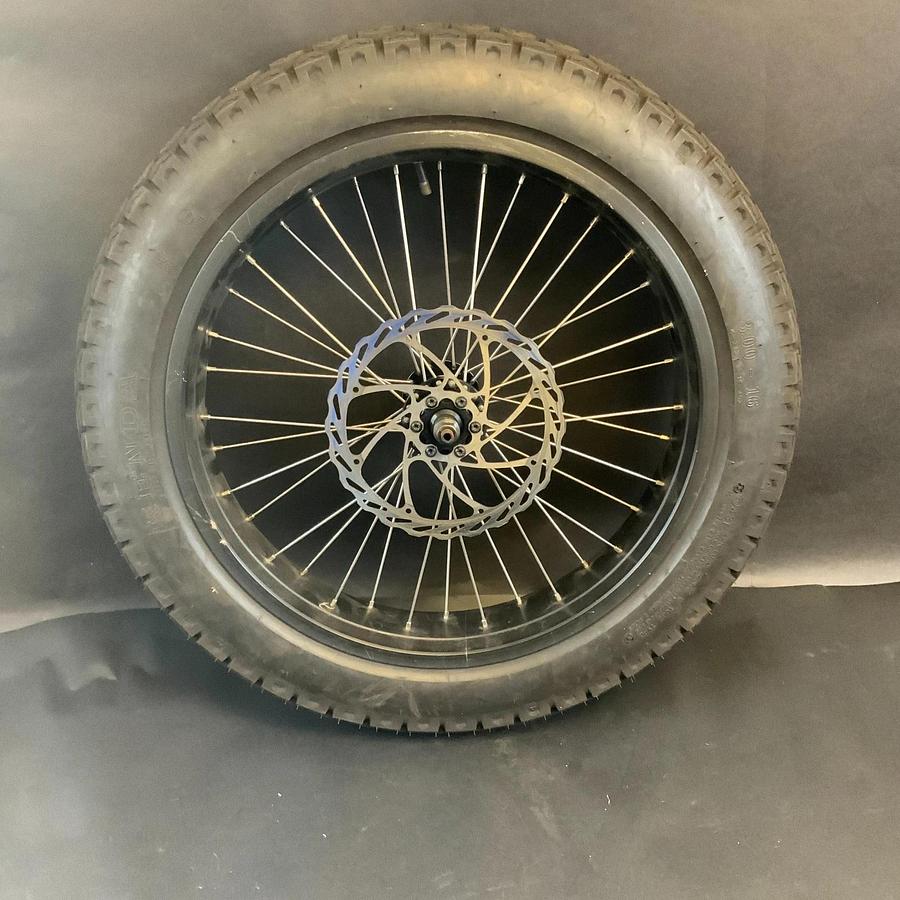 Used KENDA K-272 E-16-402 3.00-16 FULL FRONT WHEEL WITH ROTOR FOR E-BIKE ($60 OBO)