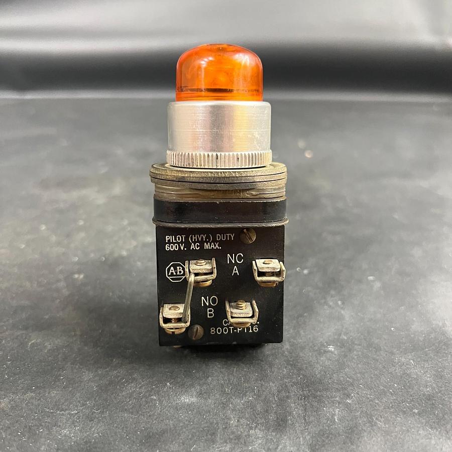 Used ALLEN BRADLEY 800T-PT16 ORANGE PUSHBUTTON ($18 OBO)