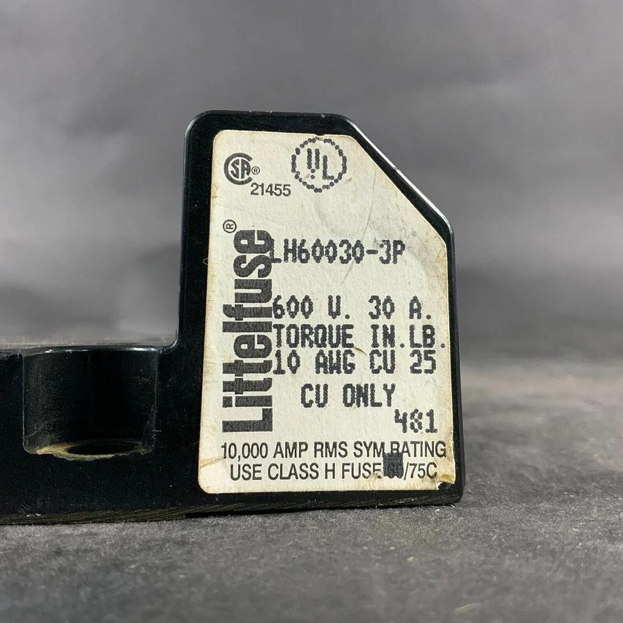 Used LITTELFUSE LH60030-3P FUSE BLOCK ($20 OBO)