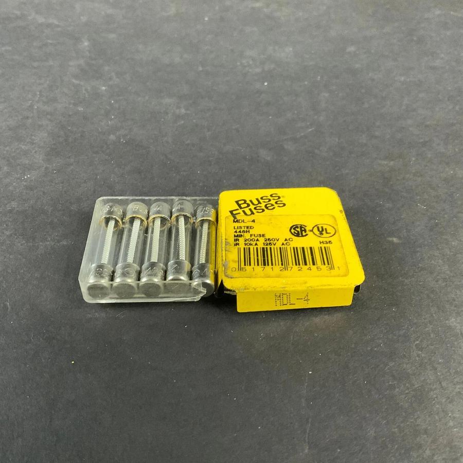 BUSSMANN MDL-4 FUSE - SET OF 5 ($6.50 OBO)