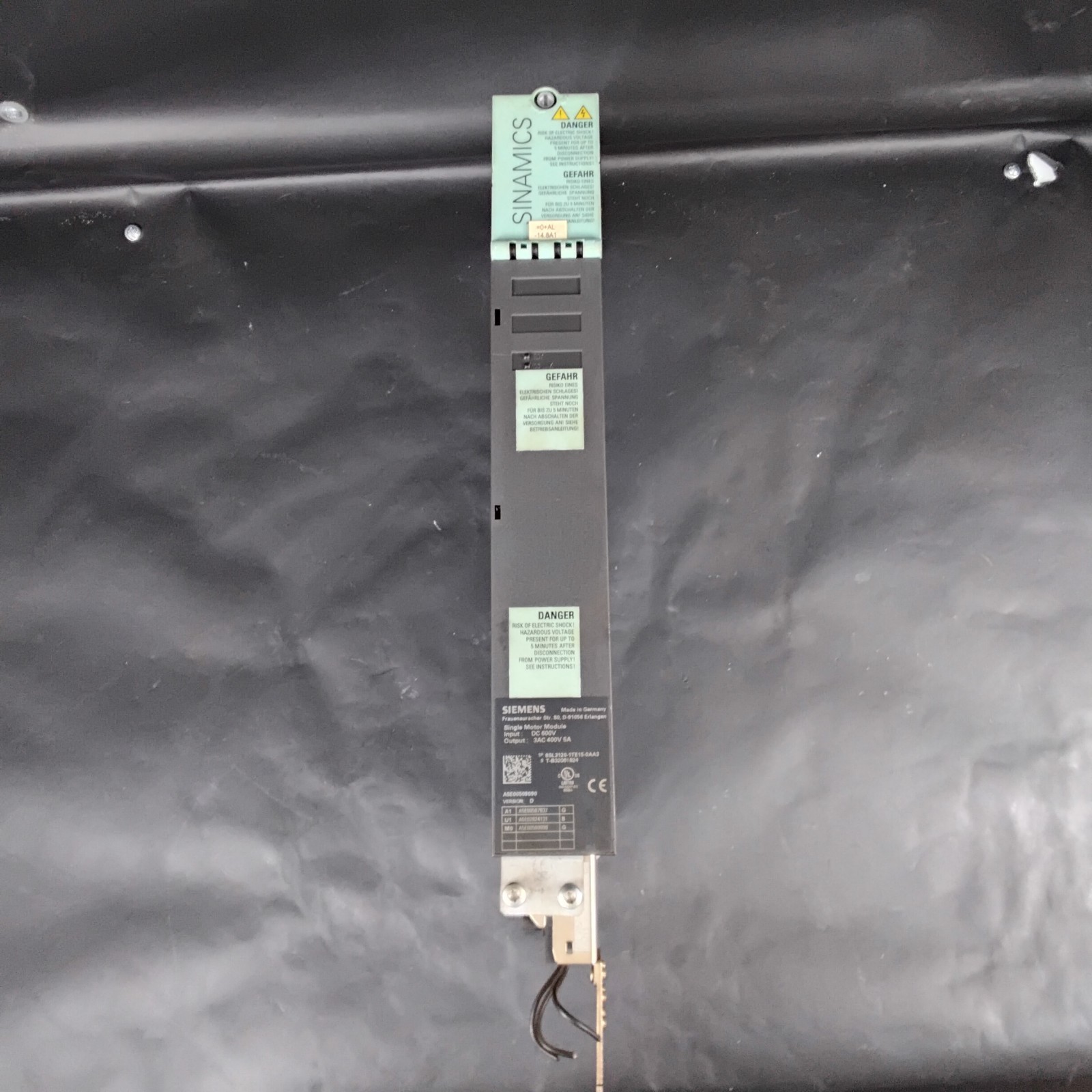 Used SIEMENS 6SL3120-1TE15-0AA3 SINGLE MOTOR MODULE ($650 OBO)