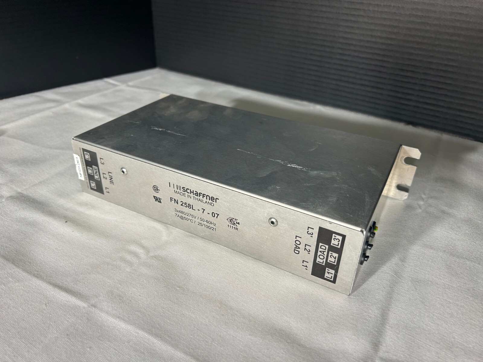 Used SCHAFFNER FN 258L-7-07 Noise Filters ($64.99/ea) (Lot of 7)
