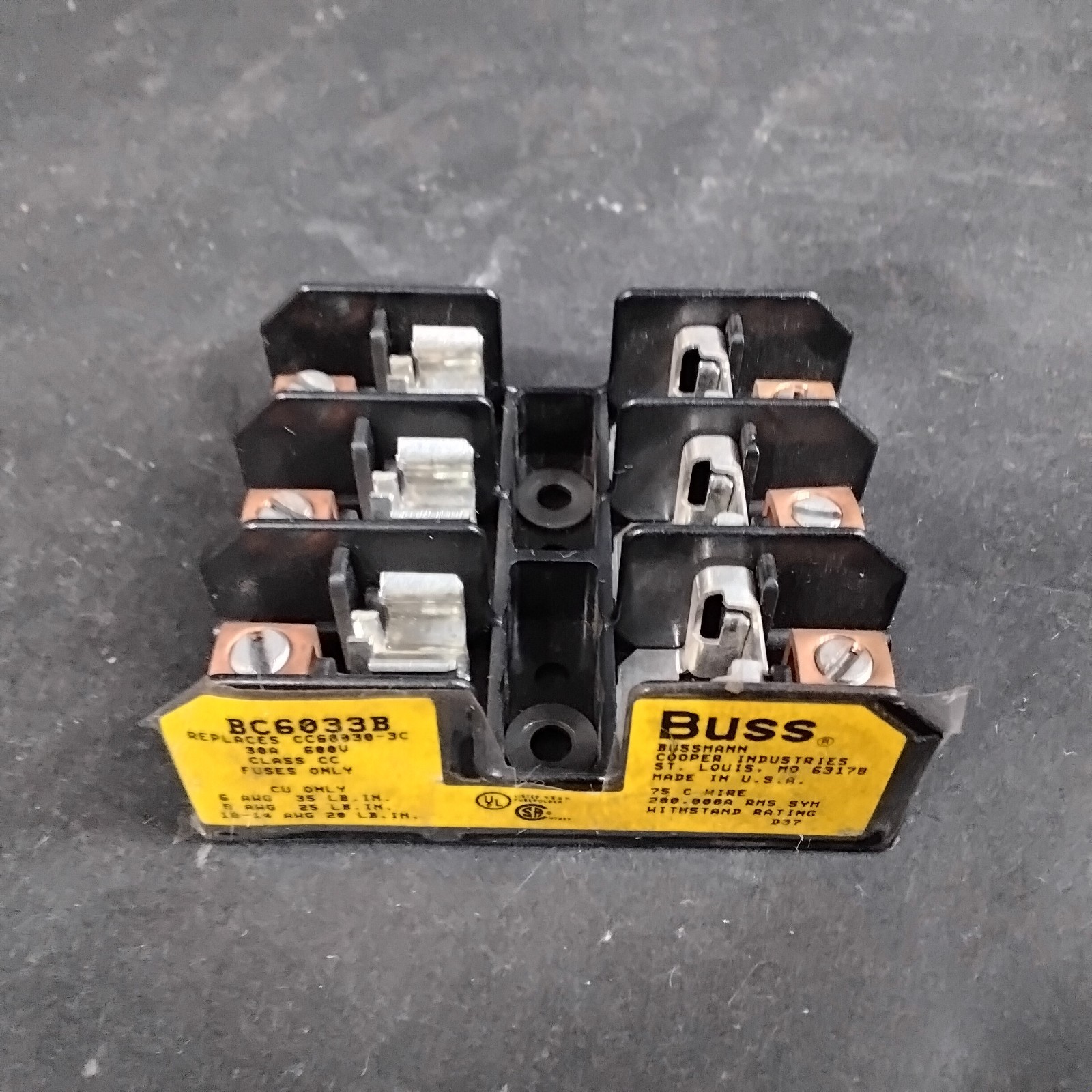 Used BUSSMANN BC6033B FUSE BLOCK ($16 OBO)