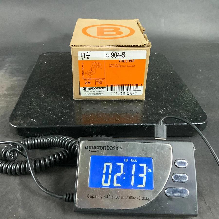 BRIDGEPORT 1-1/4” 904-S PIPE STRAP - SET OF 25 ($40 OBO)