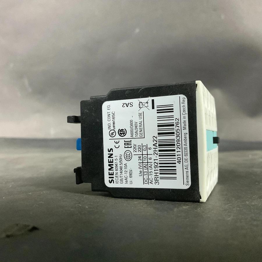 Used SIEMENS 3RH1921-2HA22 AUXILIARY CONTACT ($20 OBO)