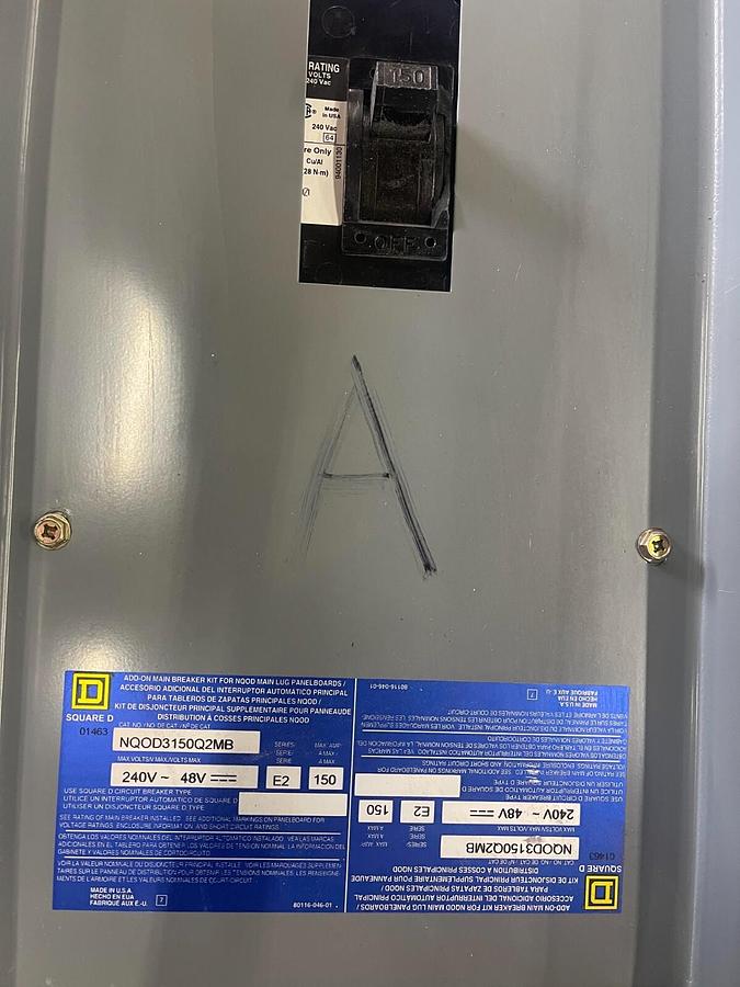 Used Square D Panelboard NQOD3150Q2MB 150A ($599.99 OBO!!!)