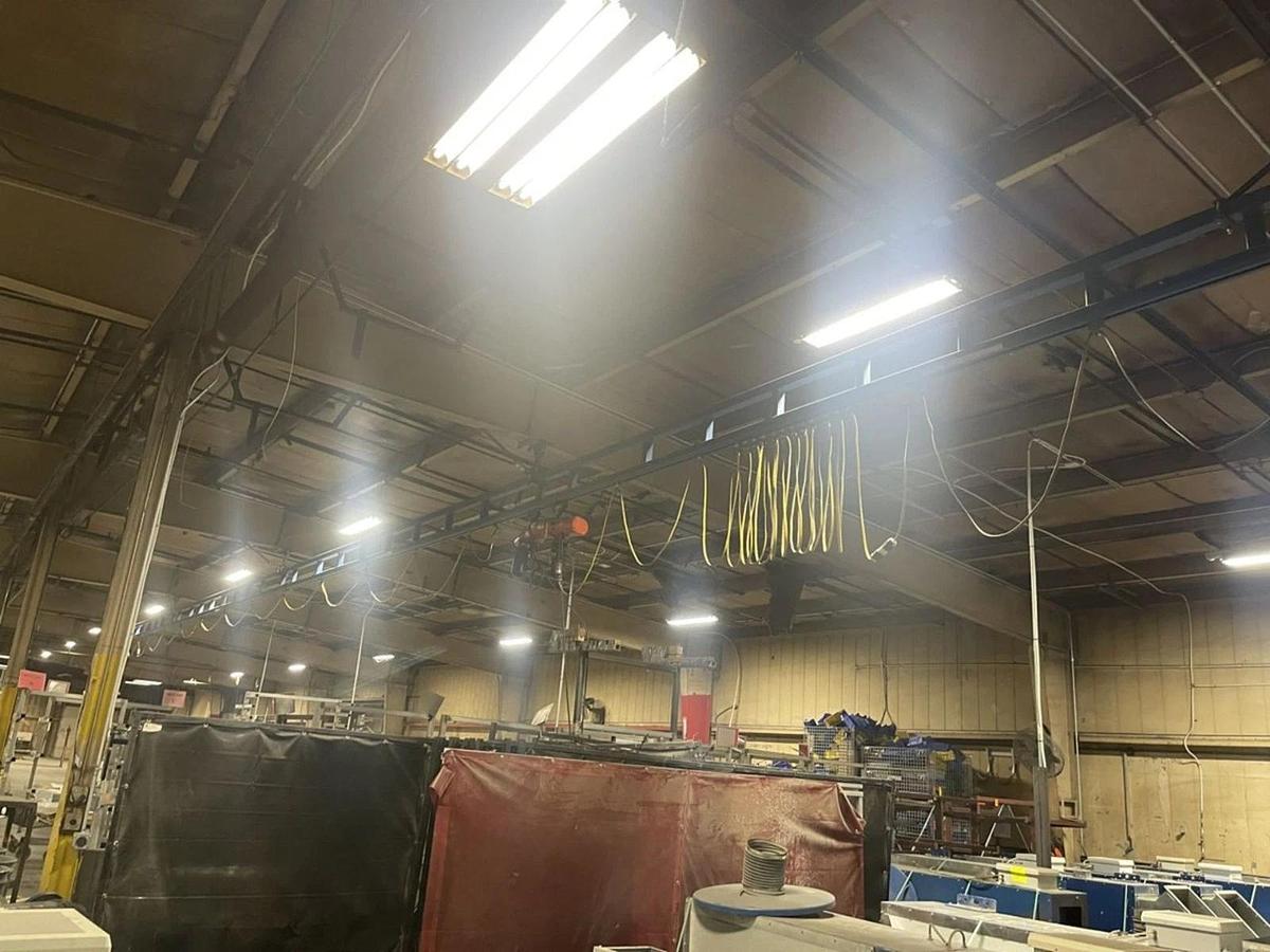 Used (2) Gorbel 1000 LB Capacity Mono-Rail Crane 60FT ($6,000/each, OBO!!!)