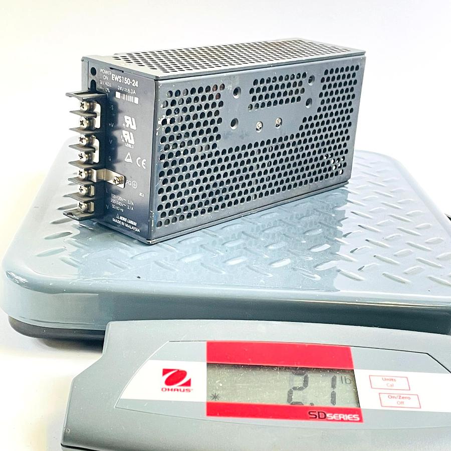 Used NEMIC-LAMBDA EWS150-24 SWITCHING POWER SUPPLY 24VDC 6.3A 150W 120V-240V AC-DC