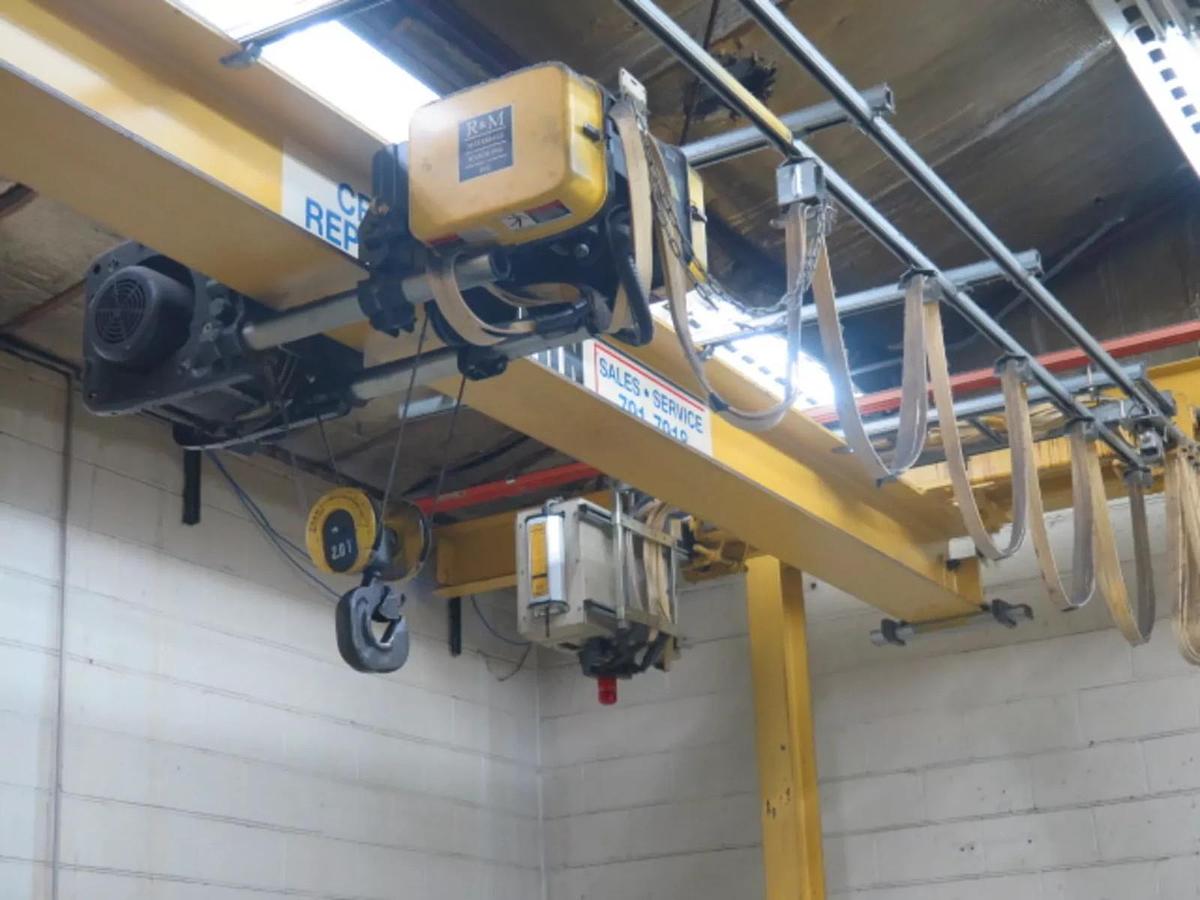 Used 2 Ton Capacity, Overhead Bridge Crane, 19'W x 44'L x 15'T, Motorized System