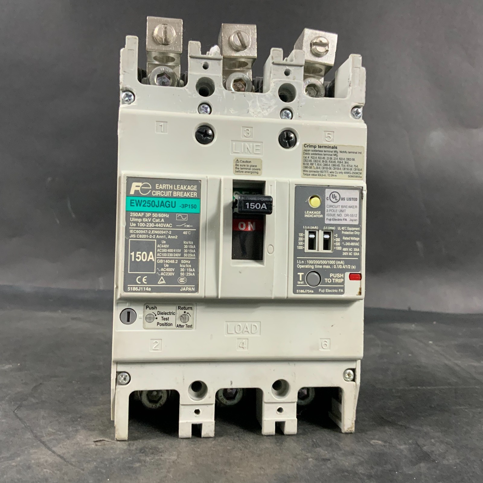 Used FUJI EW250JAGU-3P150 CIRCUIT BREAKER ($125 OBO)