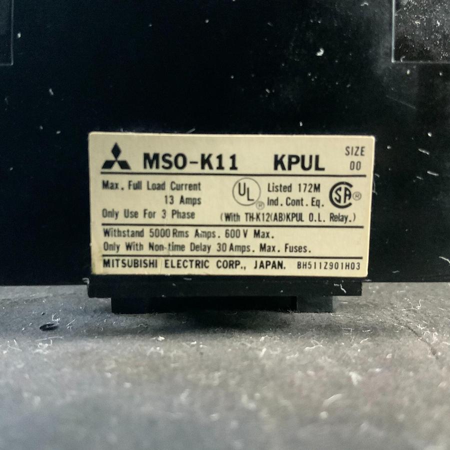 Used MITSUBISHI MSO-K11 UL CONTACTOR - SET OF 3 ($60 OBO)