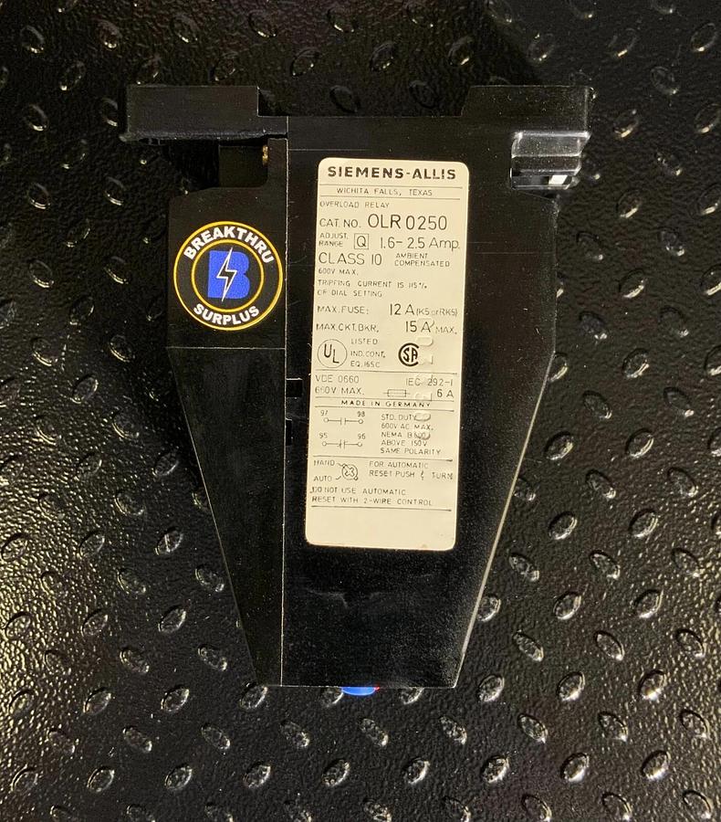 Used SIEMENS OLR0250 ($64.99 OBO)