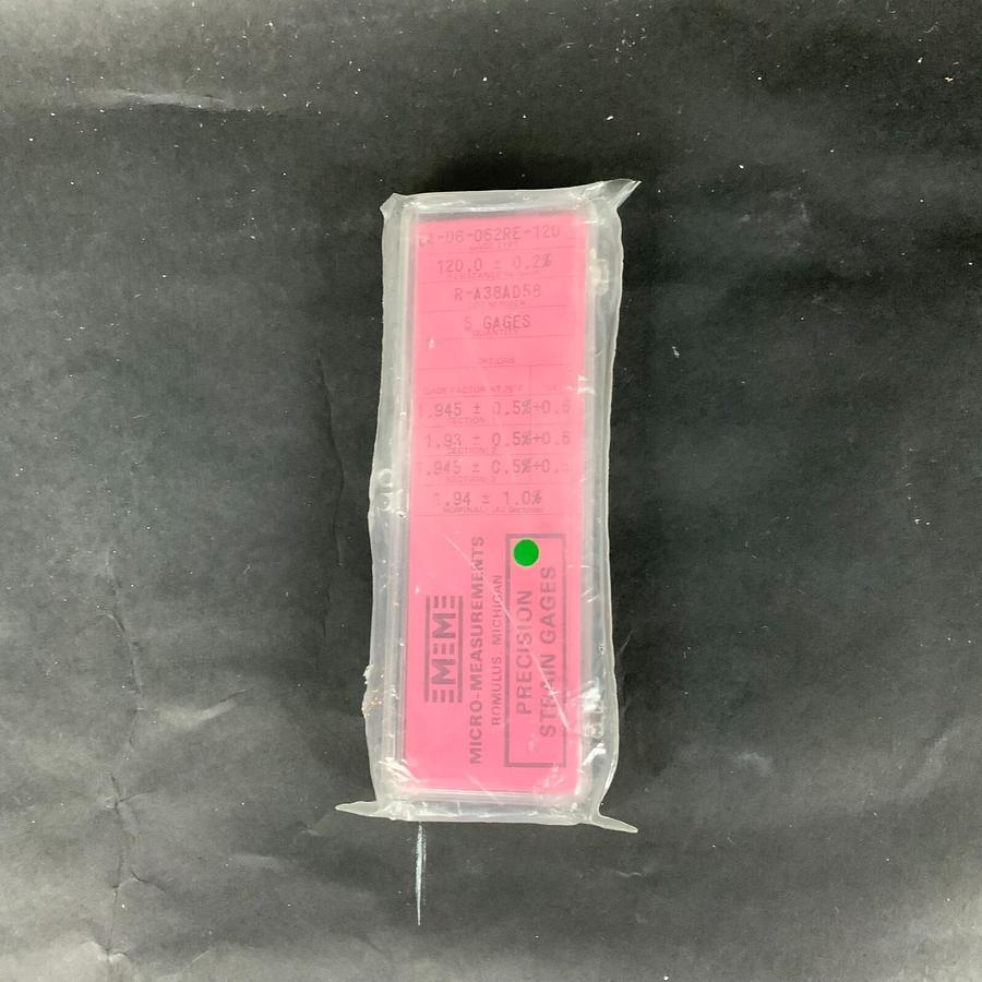 Used MICRO-MEASUREMENTS EA-06-062RE-120 PRECISION STRAIN GAUGE - BOX OF 5 ($25 OBO)