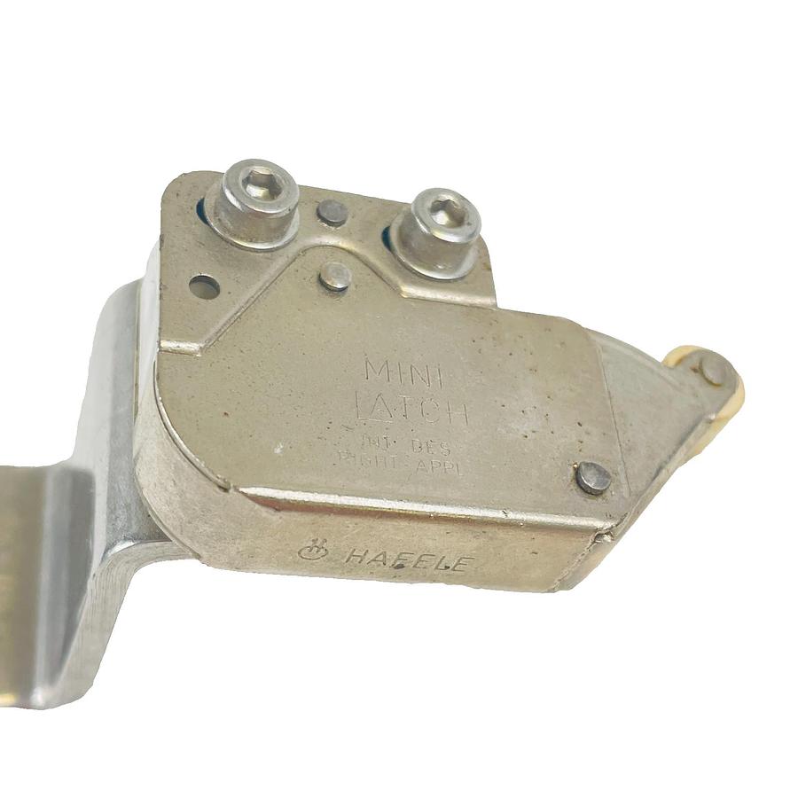 Used HAFELE 245 54 701 MINI PUSH LATCH CATCH ASSEMBLY CABINET HAMPER SPRING TOUCH