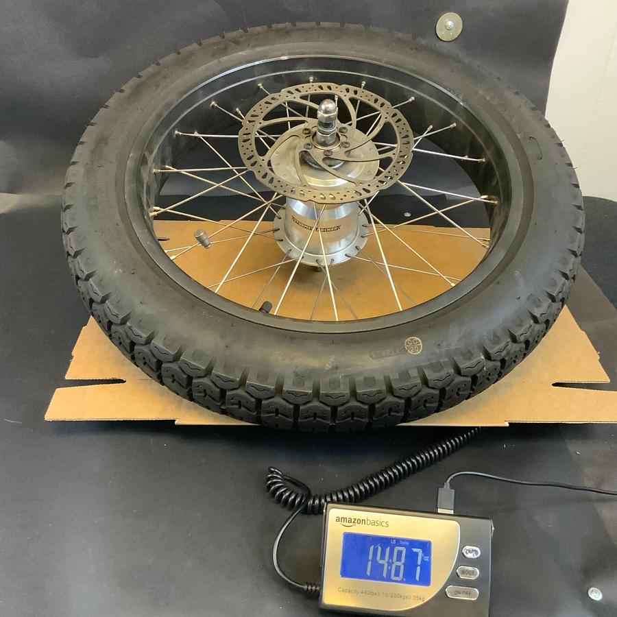 Used KENDA K-272 E-16-402 3.00-16 E-BIKE FULL WHEEL WITH ROTOR (SX3K HUB) ($200 OBO)