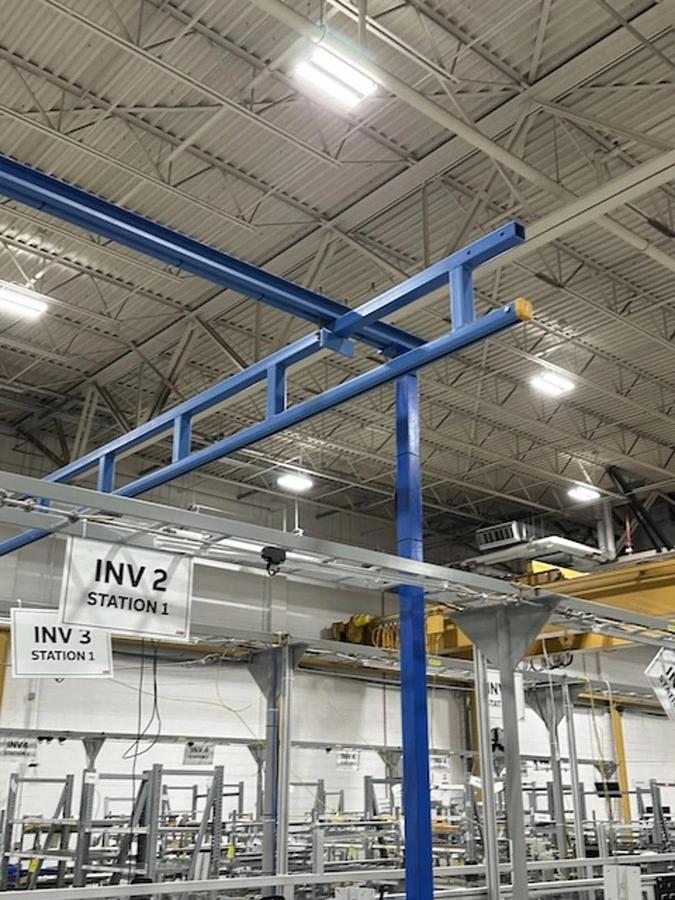 Used Bridge Crane- Gorbel 250LB CAP - 27'-6" L x 20'-7" W x 12'-4 1/2" H ($7,800 OBO)