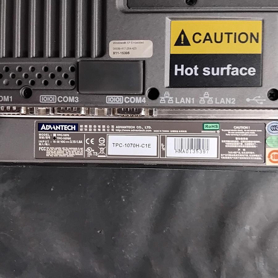 Used ADVANTECH TPC-1070H-C1E TOUCHSCREEN INTERFACE MODULE ($400 OBO)