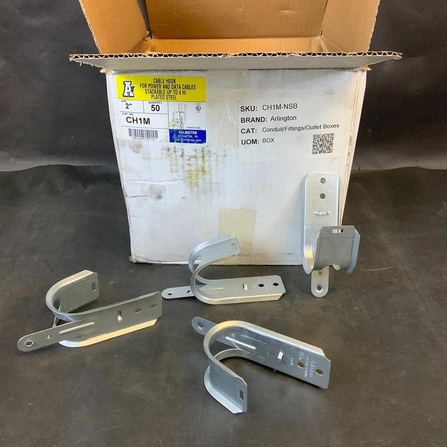 ARLINGTON FITTING CH1M 2” CABLE HOOK - BOX OF 50 ($100 OBO)