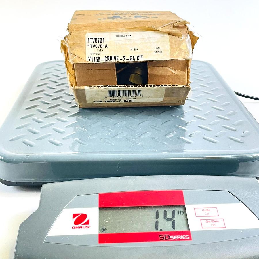 Used SPORLAN Y1158-CBBIVE-2-GA THERMOSTATIC EXPANSION VALVE KIT YORK COLEMAN LUXAIRE