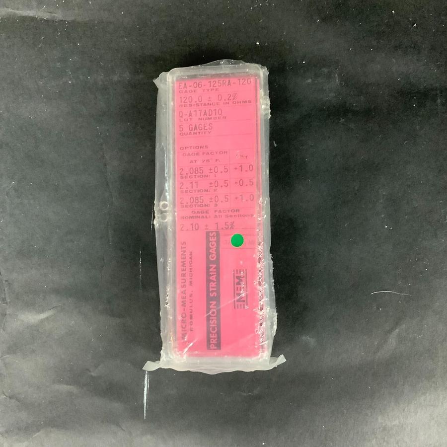 Used MICRO-MEASUREMENTS EA-06-125RA-120 PRECISION STRAIN GAUGE - BOX OF 5 ($25 OBO)