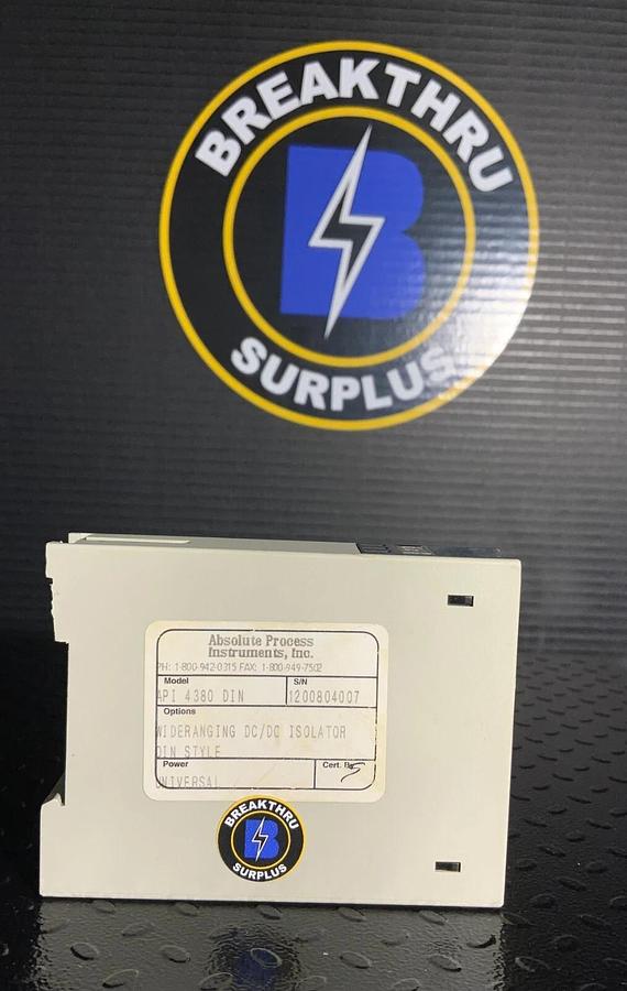 Used ABSOLUTE PROCESS INSTREUMENTS API 4380 DIN ($124.99/EACH OBO)